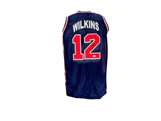 Dominique Wilkins HOF Signed/Autographed Custom Basketball Jersey USA JSA 200840