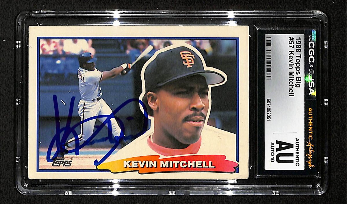 Kevin Mitchell Signed/Autographed 1988 TOPPS Big Card #57 Giants CGC/JSA 199085