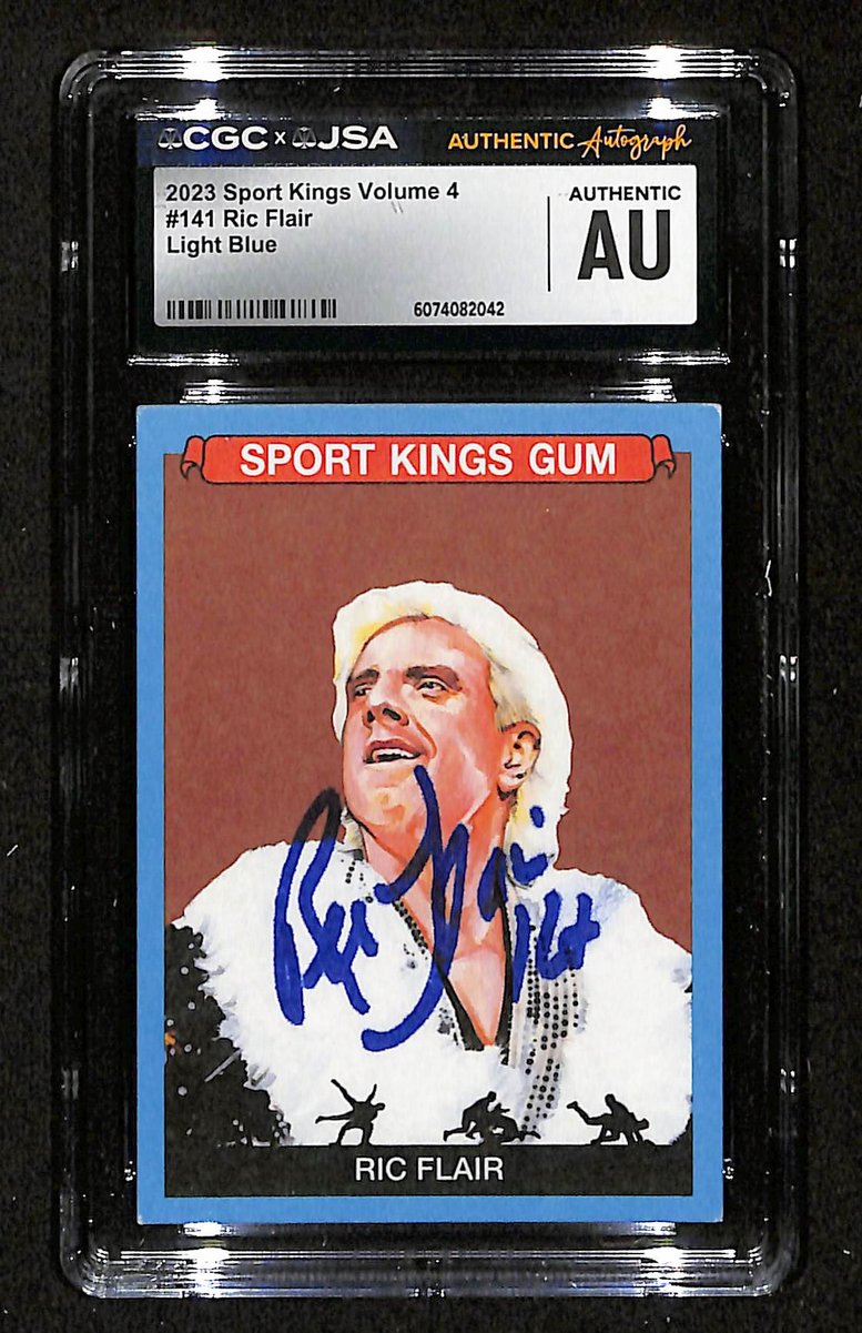 Ric Flair Signed/Autographed 2023 Sport Kings WCW Card #141 CGC/JSA 199115