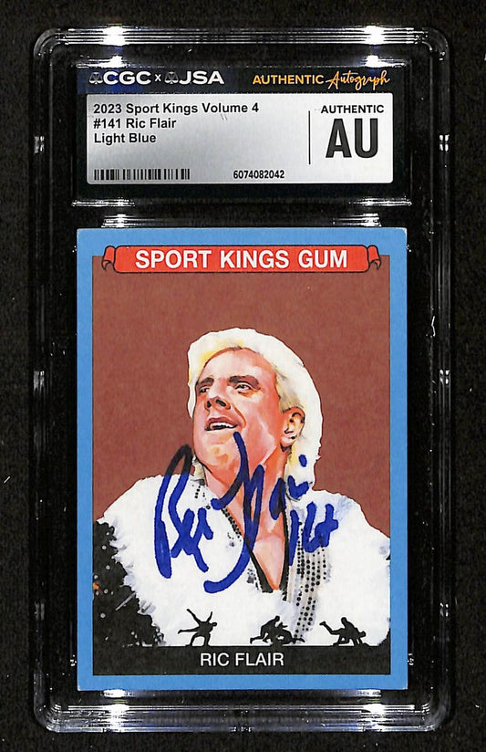 Ric Flair Signed/Autographed 2023 Sport Kings WCW Card #141 CGC/JSA 199115