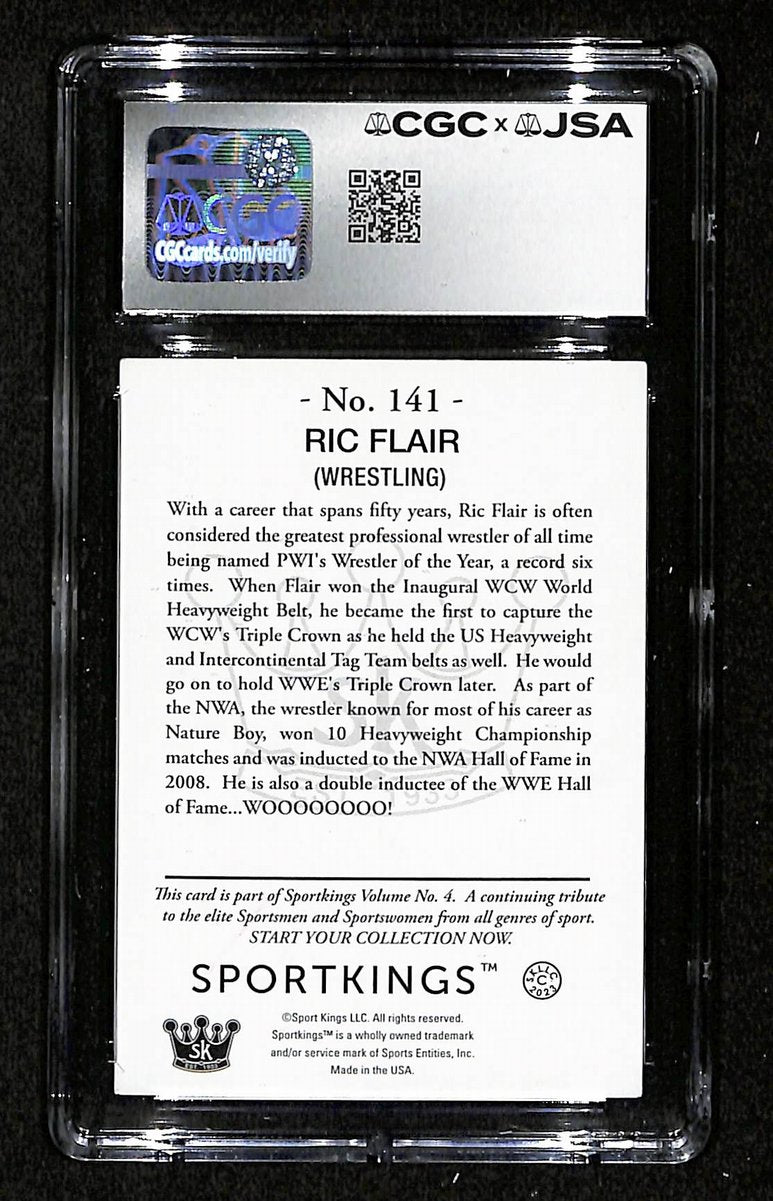 Ric Flair Signed/Autographed 2023 Sport Kings WCW Card #141 CGC/JSA 199115
