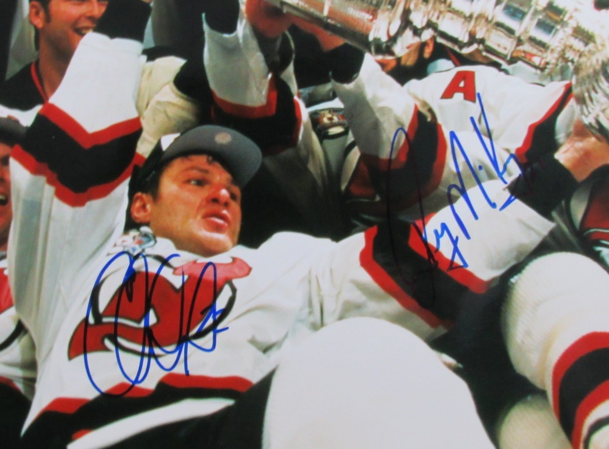 2002-03 New Jersey Devils Stars Multi-Signed by (6) 16x20 Photo PSA 192300