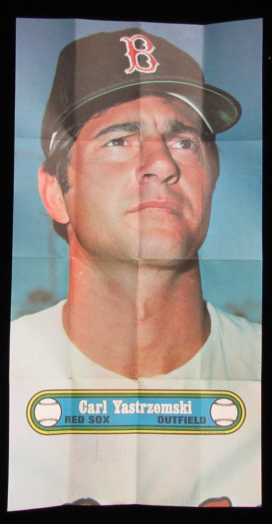 1972 Topps Baseball Poster #2 Carl Yastrzemski Boston Red Sox Rare Vintage 200150