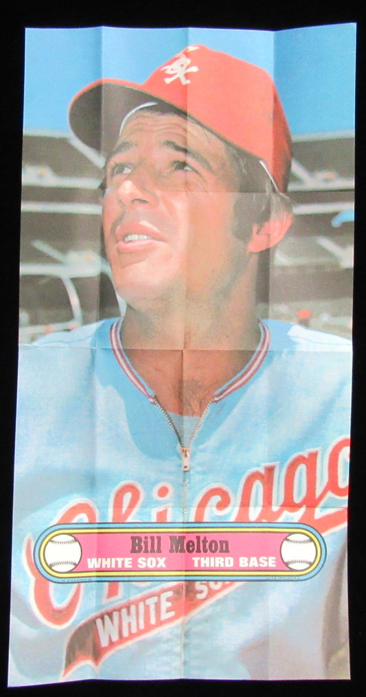 1972 Topps Baseball Poster #3 Bill Melton Chicago White Sox Rare Vintage 200153