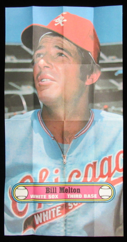 1972 Topps Baseball Poster #3 Bill Melton Chicago White Sox Rare Vintage 200154