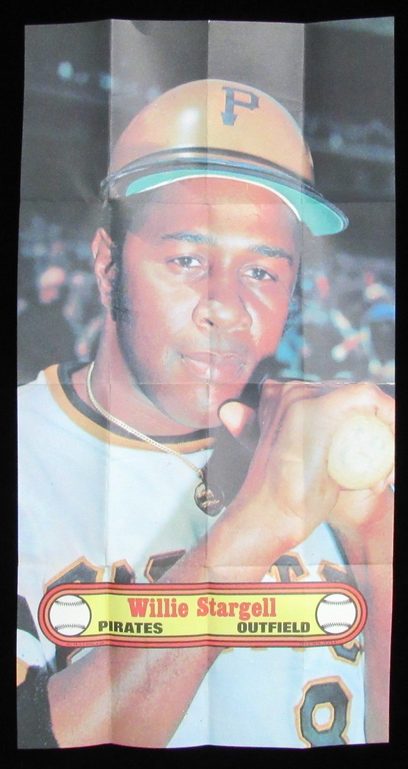 1972 Topps Baseball Poster #15 Willie Stargell HOF Pirates Rare Vintage 200160