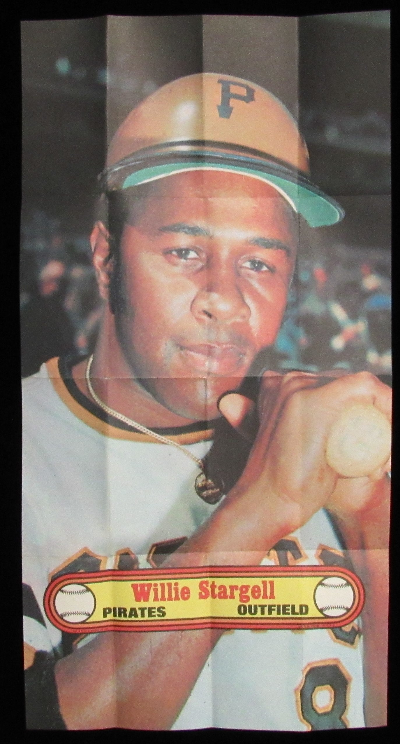 1972 Topps Baseball Poster #15 Willie Stargell HOF Pirates Rare Vintage 200161