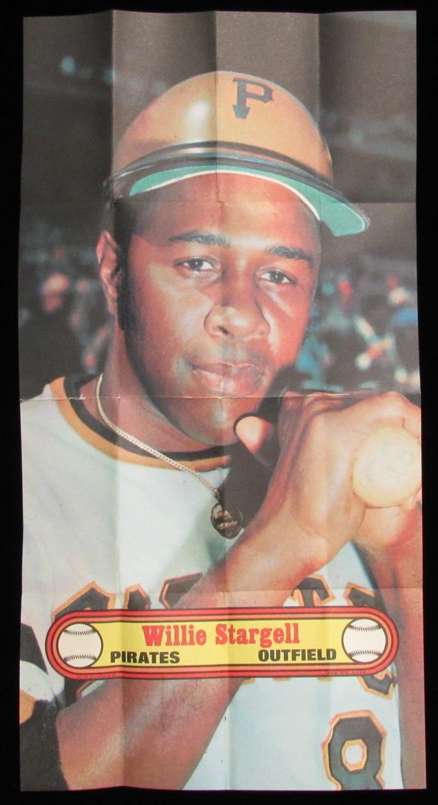 1972 Topps Baseball Poster #15 Willie Stargell HOF Pirates Rare Vintage 200162