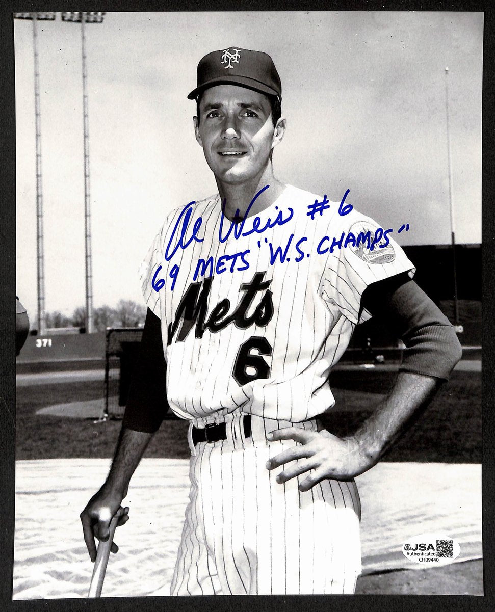 Jim McAndrew Signed/Inscribed 8x10 Photo 1969 New York Mets JSA 200517