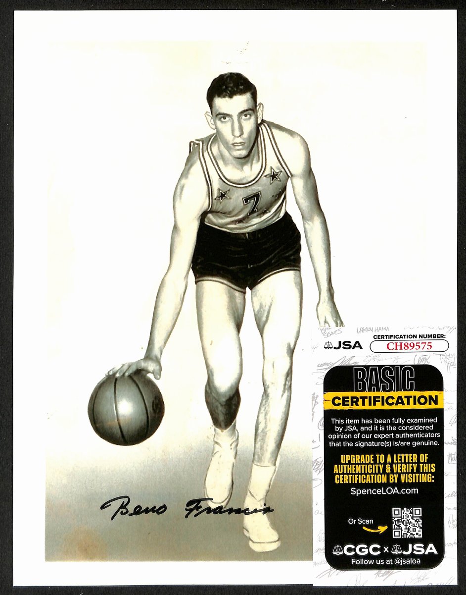 Bevo Francis Signed/Autograph 8x10 Twice Scored 100 Points Rio Grande JSA 200519