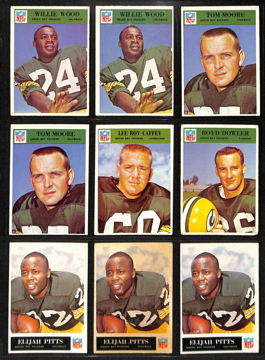 1960s Green Bay Packers Lot of 49 Philadelphia Football Cards 200583