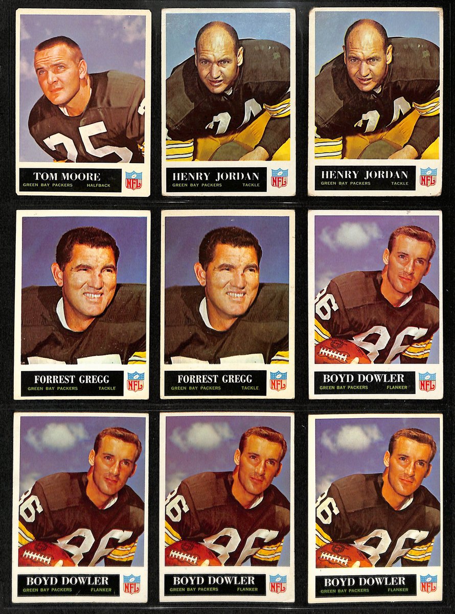 1960s Green Bay Packers Lot of 49 Philadelphia Football Cards 200583