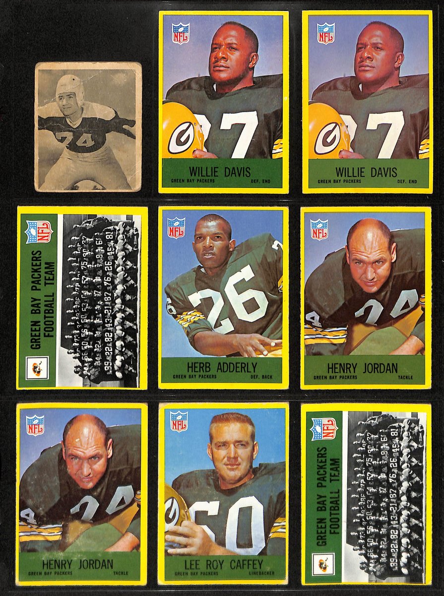 1940s-1960s Green Bay Packers Lot of 56 Football Cards Loaded HOFers 200584