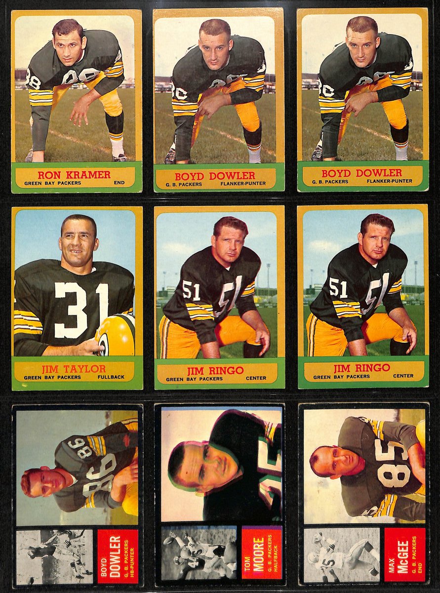 1940s-1960s Green Bay Packers Lot of 56 Football Cards Loaded HOFers 200584