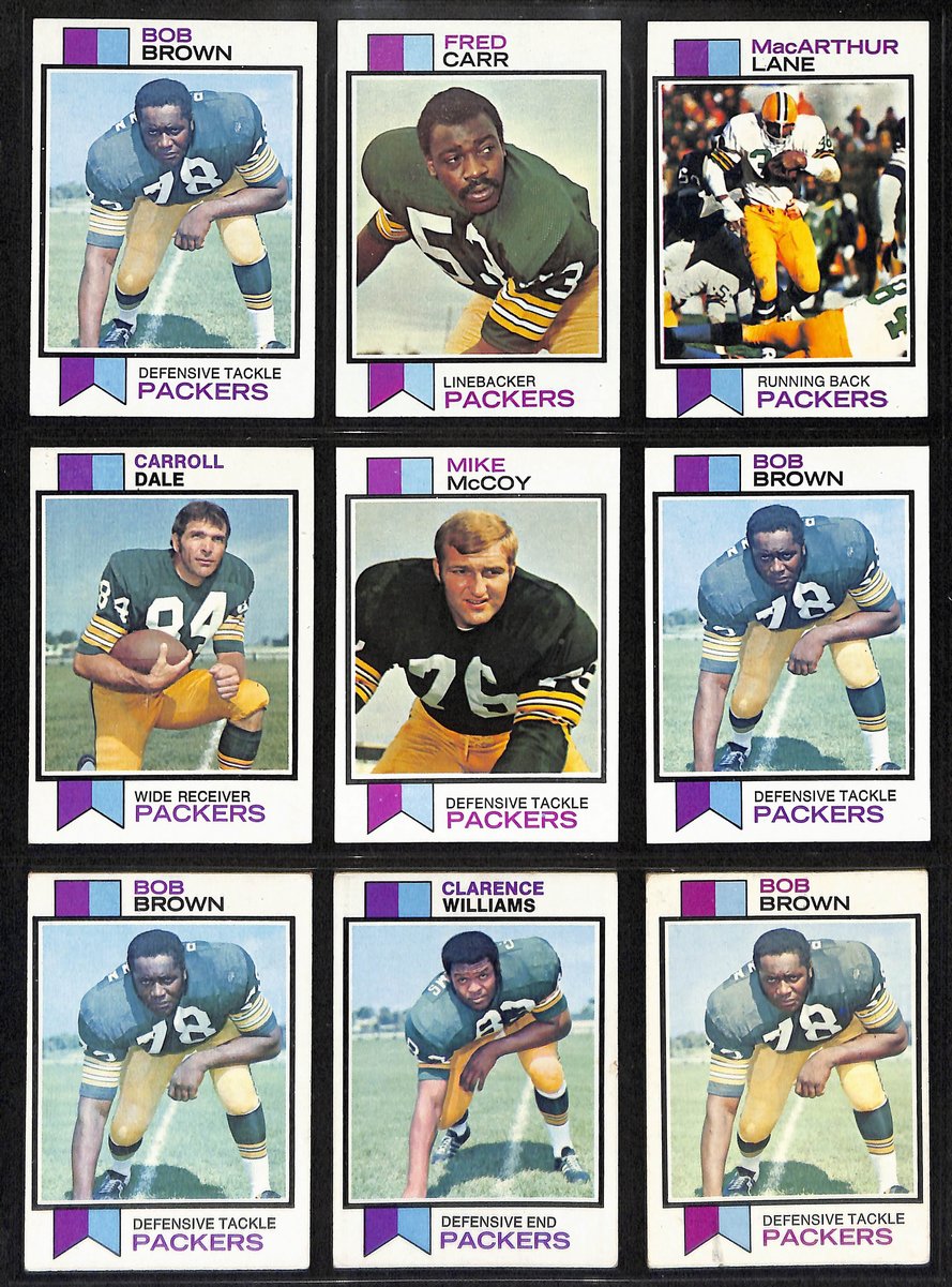 1970s Green Bay Packers Lot of 215 Topps Football Cards LOADED 200585