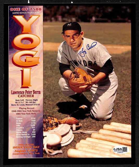 Yogi Berra HOF Signed/Autographed 8x10 Photo New York Yankees JSA 199139