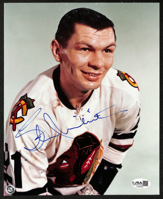 Stan Mikita HOF Signed/Autogaphed 8x10 Photo Chicago Black Hawks JSA 199147