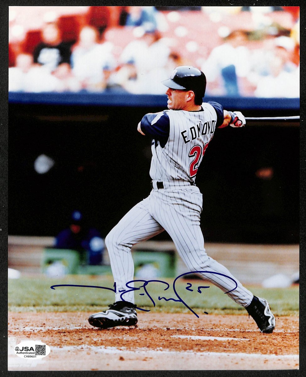 Jim Edmonds Signed/Autographed 8x10 Photo California Angels JSA 199150