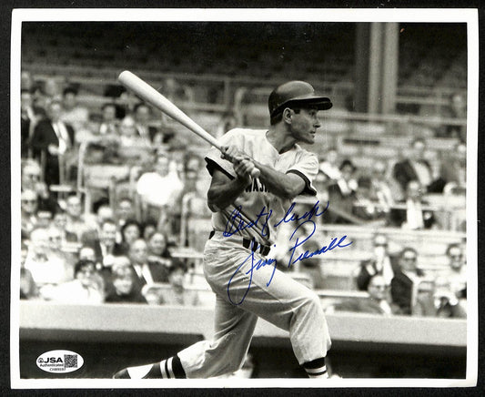 Jim Piersall Signed/Inscribed 8x10 B/W Press Photo Senators JSA 199154
