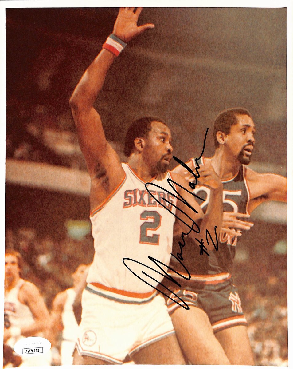 Moses Malone HOF Signed/Autographed 8x10 Photo Philadelphia 76ers JSA 200251