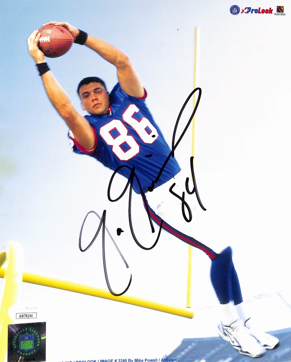 Joe Jurevicius Signed/Autographed 8x10 Photo New York Giants JSA 200253
