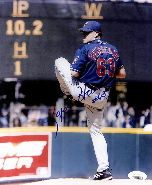 Rafael Betancourt Signed/Autographed 8x10 Photo Cleveland Indians JSA 200255