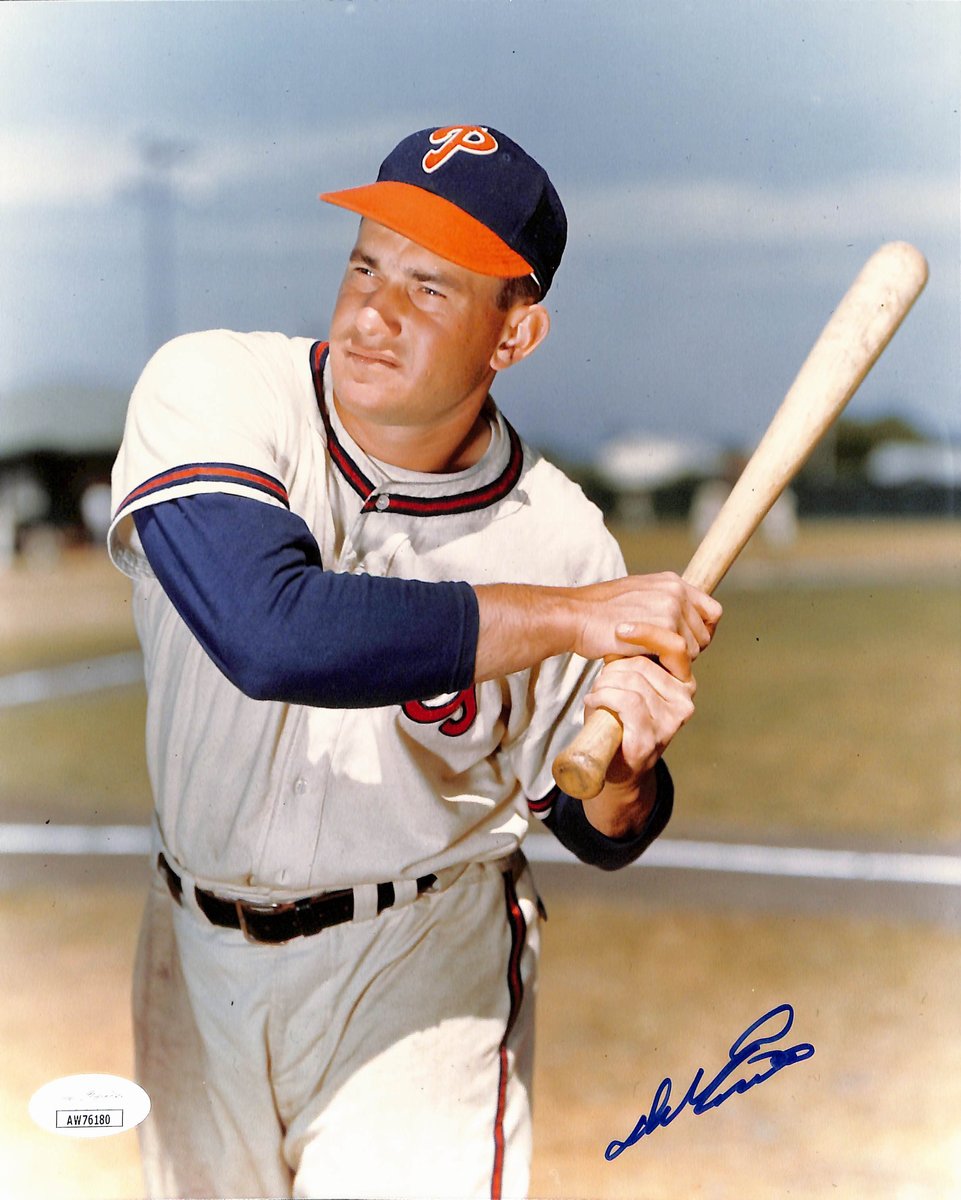 Del Ennis Signed/Autographed 8x10 Photo Philadelphia Phillies JSA 200281