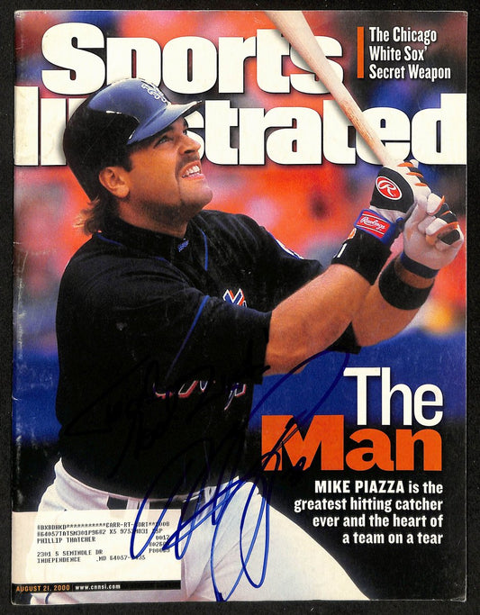 Mike Piazza HOF Signed/Autographed 8-21-2000 Sports Illustrated Magazine 200778