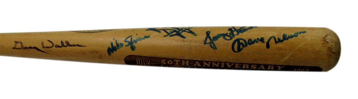 1983 50th Anniversary White Sox All Star Game Signed by 11 Baseball Bat 196284