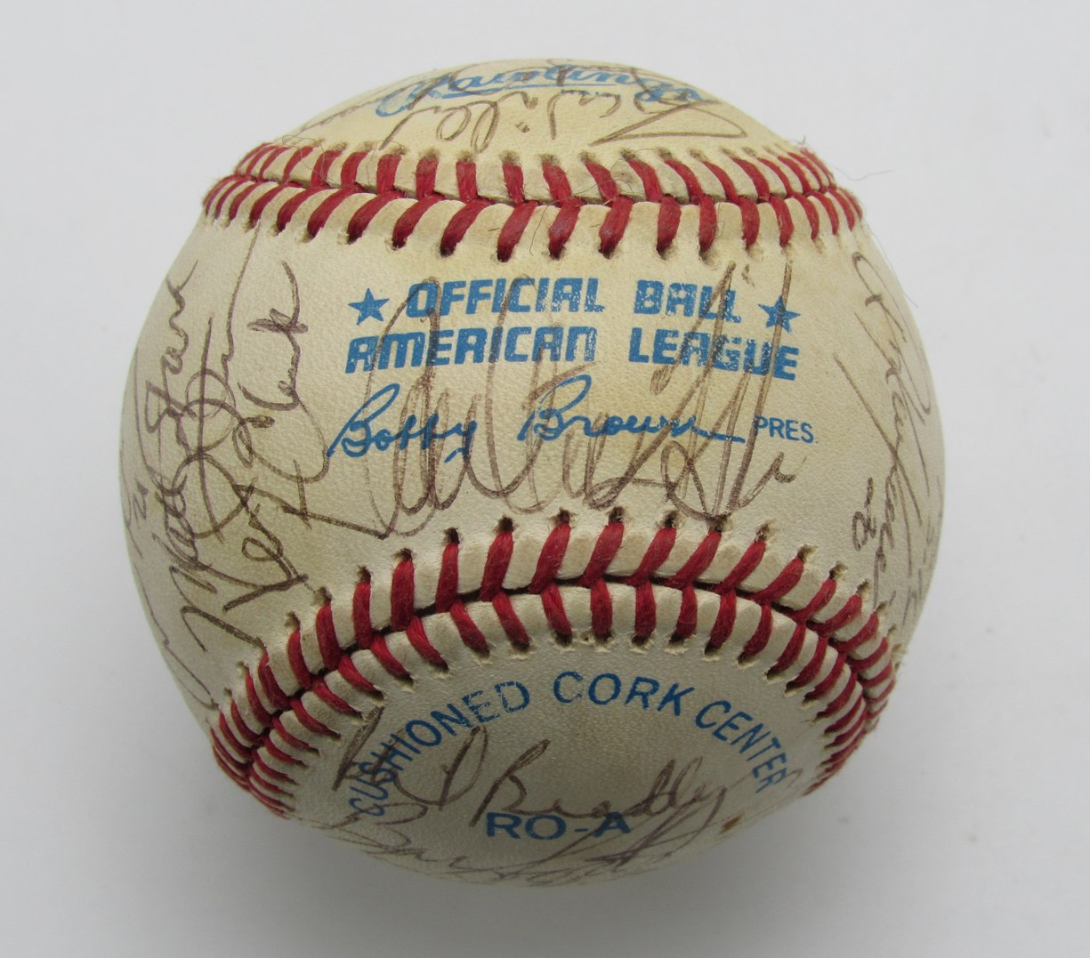 1990 White Sox Team Multi-Signed (26) OAL Baseball Thomas Sosa Fisk 196346