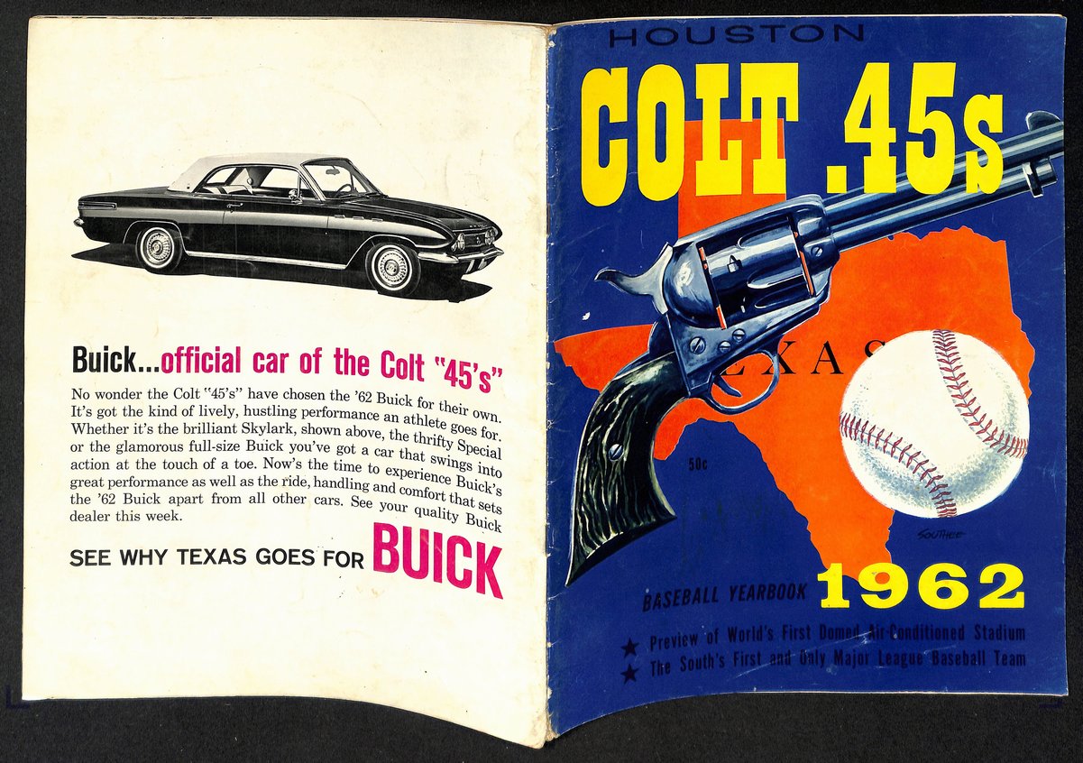 1962 Houston Colt .45s Baseball Yearbook 200594