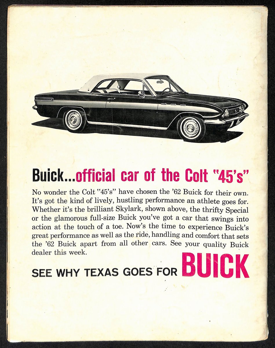 1962 Houston Colt .45s Baseball Yearbook 200594