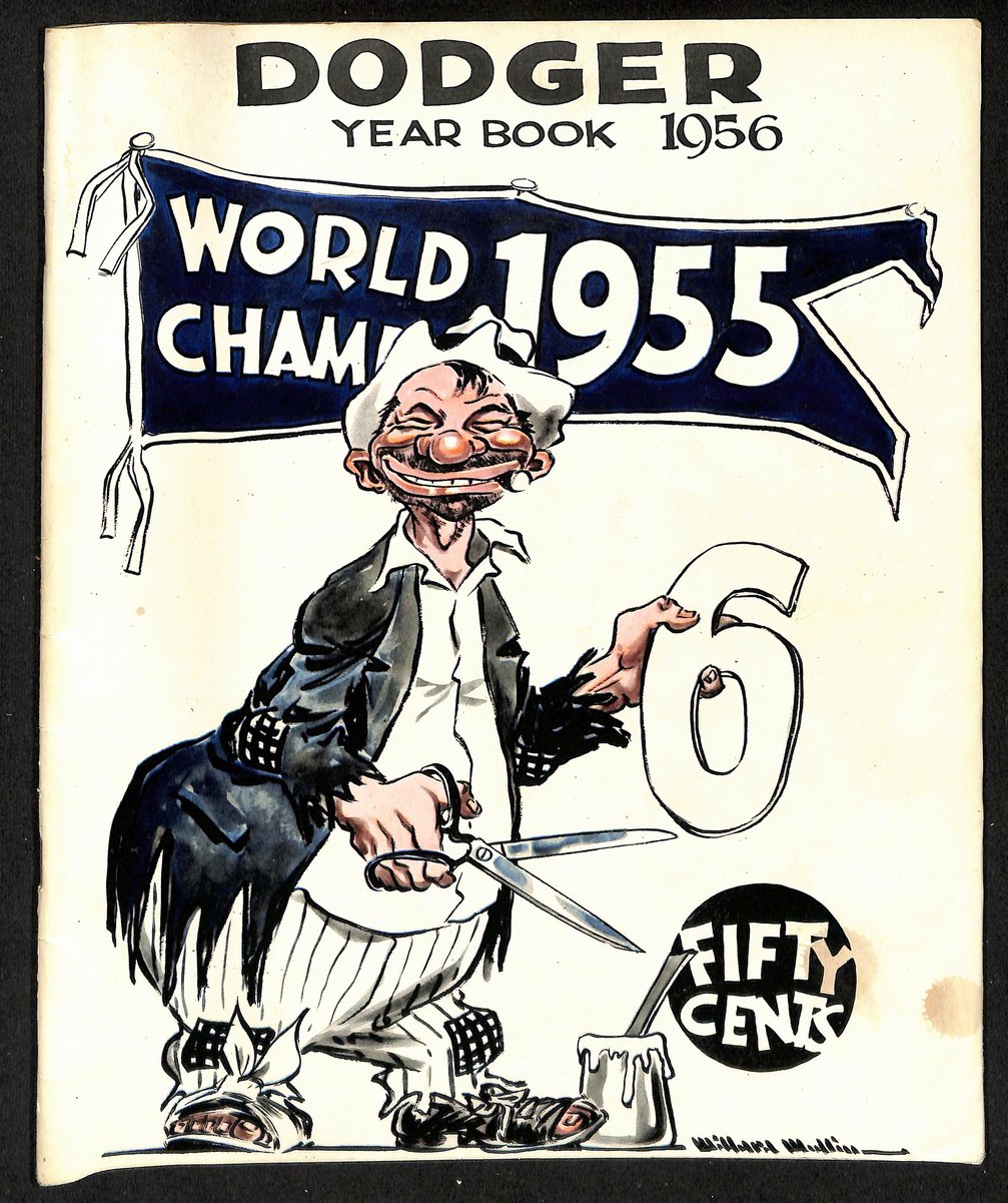 1956 Brooklyn Dodgers Baseball Yearbook 200596