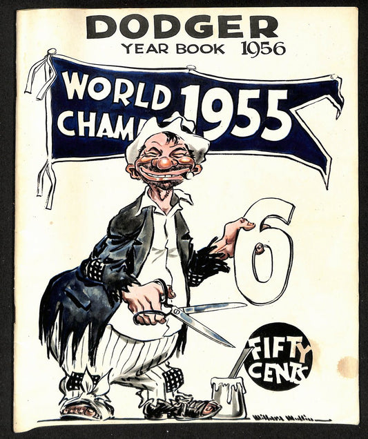 1956 Brooklyn Dodgers Baseball Yearbook 200596