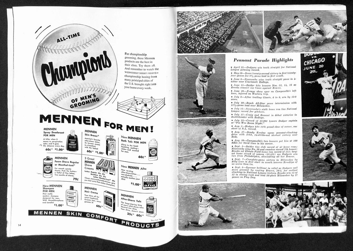 1955 World Series Program Brooklyn Dodgers vs. New York Yankees 200598