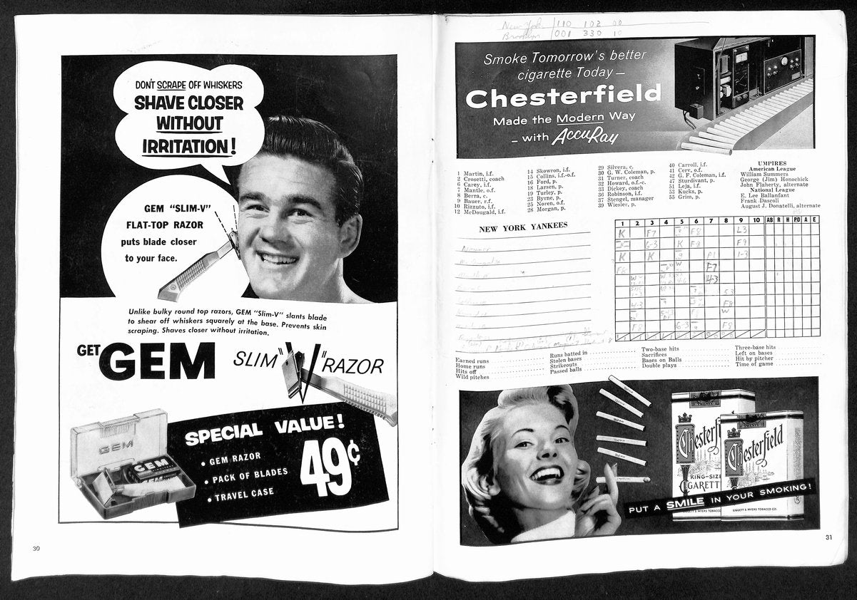 1955 World Series Program Brooklyn Dodgers vs. New York Yankees 200598
