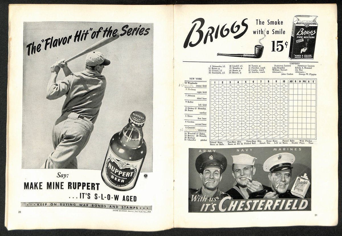 1954 World Series Program St. Louis Cardinals vs. New York Yankees 200599
