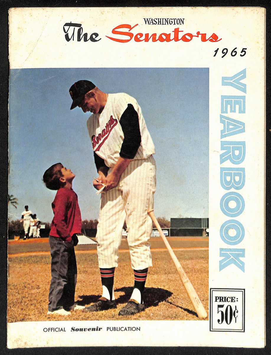 1965 Washington Senators Baseball Yearbook 200603