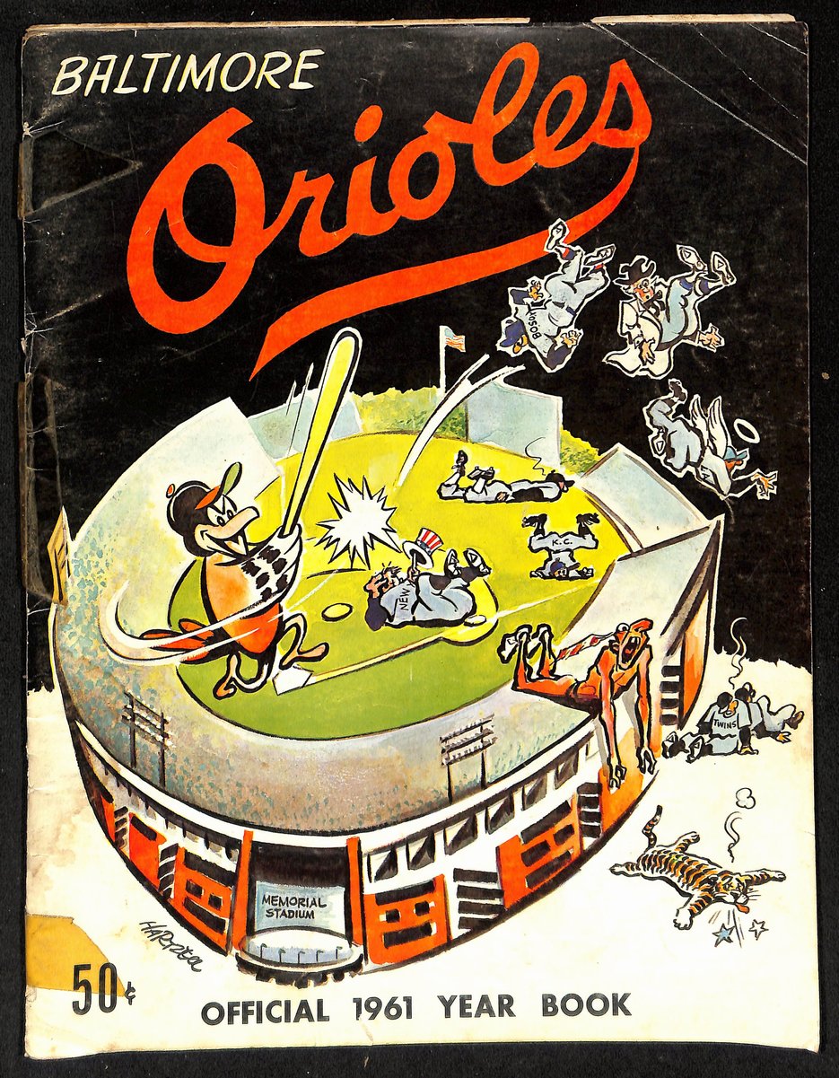 1961 Baltimore Orioles Baseball Yearbook 200604