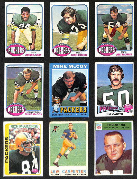 Green Bay Packers Lot of 16 Topps Football Cards  200715