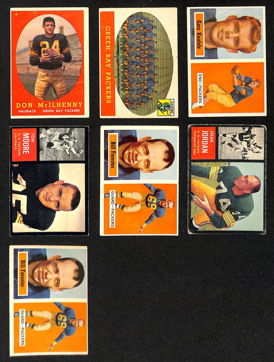 Green Bay Packers Lot of 16 Topps Football Cards  200715