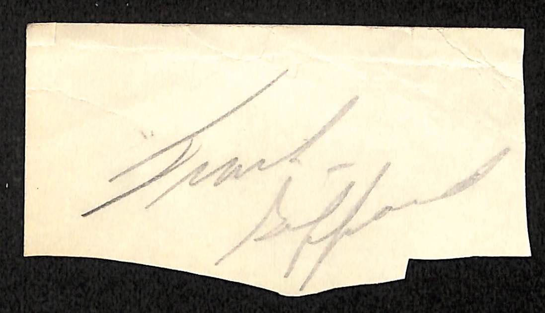 Lot of 6 1950s New York  Football Giants Signed/Autographed Paper Items 200716