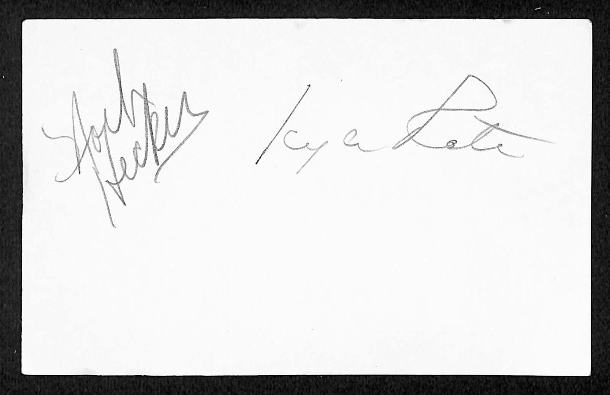 Lot of 6 1950s New York  Football Giants Signed/Autographed Paper Items 200716