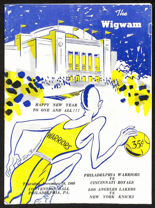 12/29/1960 Warriors vs. Celtics & Lakers vs. Knicks "The Wigwam" Program 199167