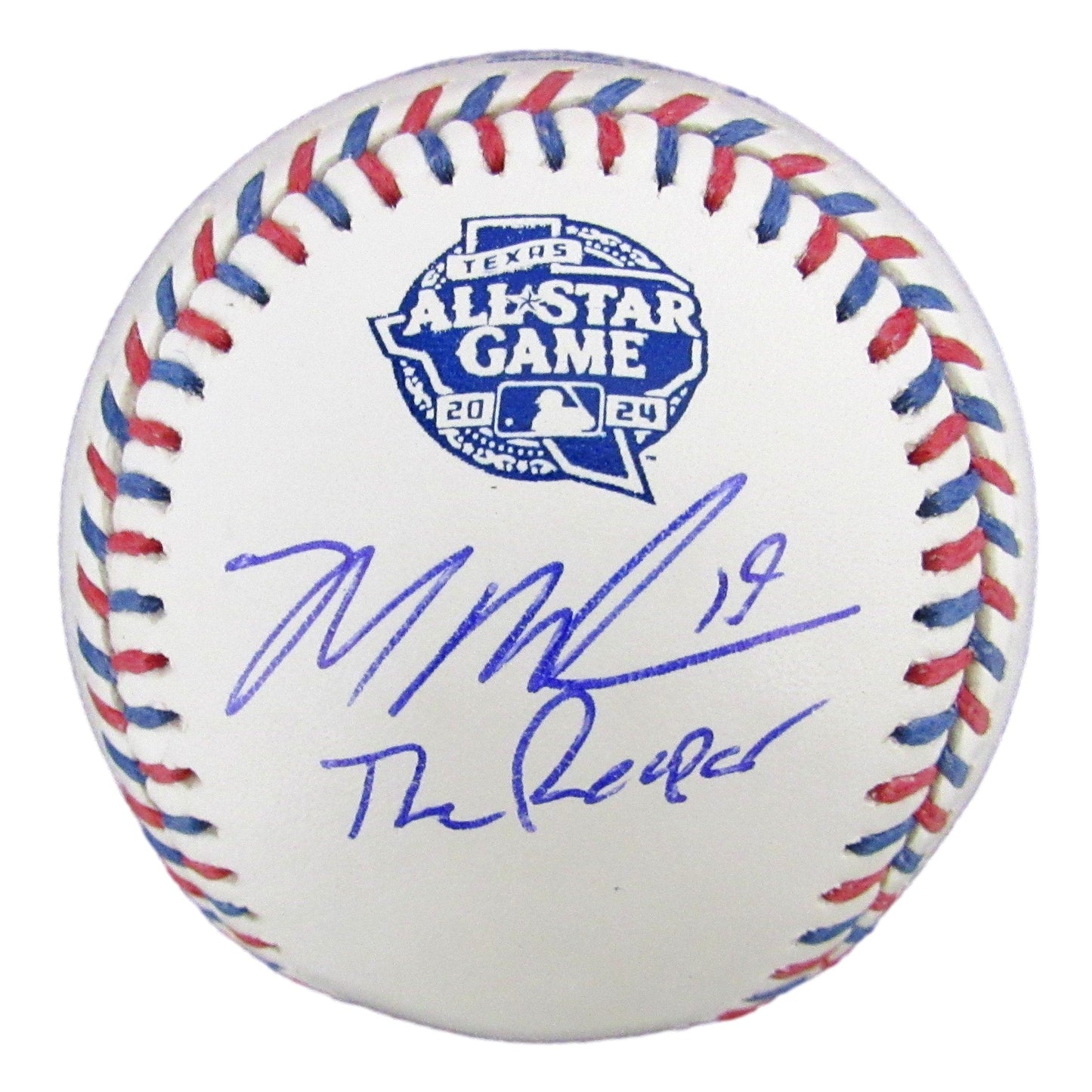 Mason Miller Signed/Insc 2024 All-Star Game Baseball Oakland A's Beckett 200921