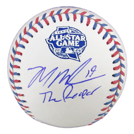 Mason Miller Signed/Insc 2024 All-Star Game Baseball Oakland A's Beckett 200921