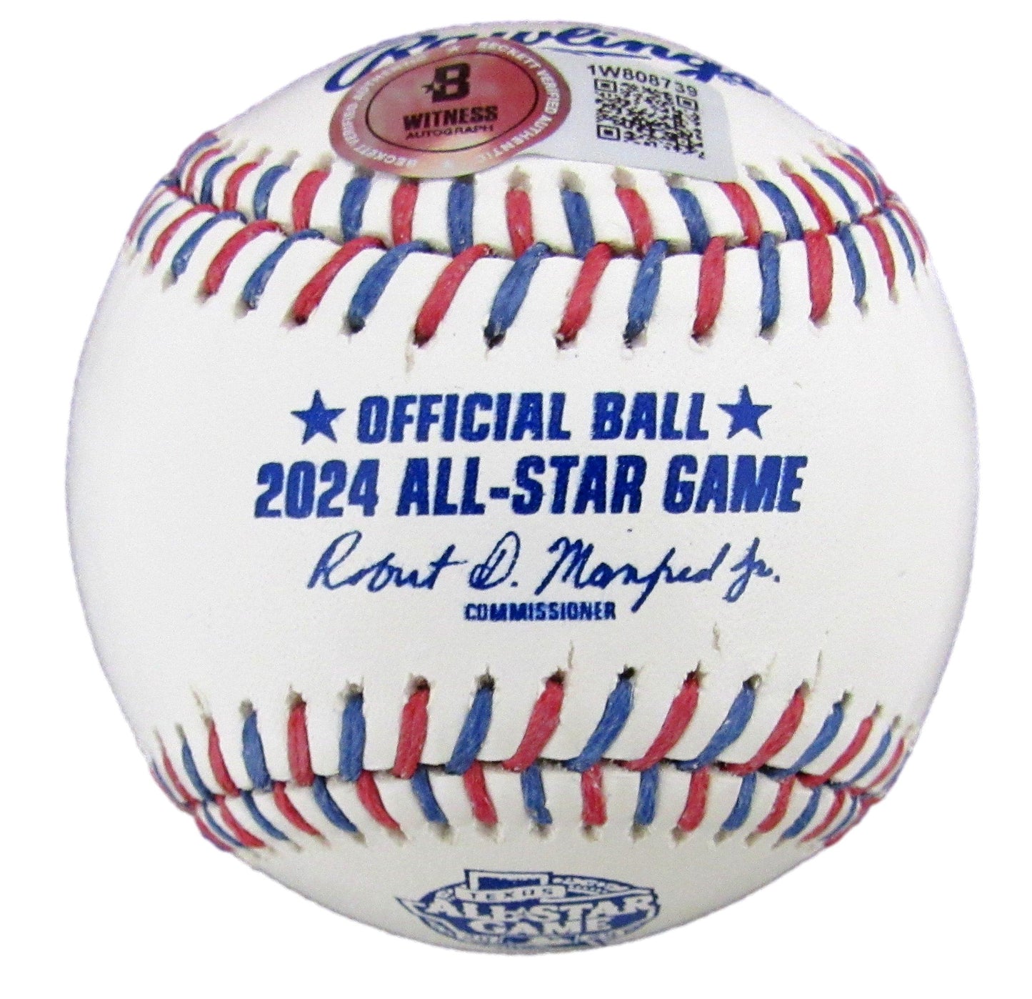Mason Miller Signed/Insc 2024 All-Star Game Baseball Oakland A's Beckett 200921