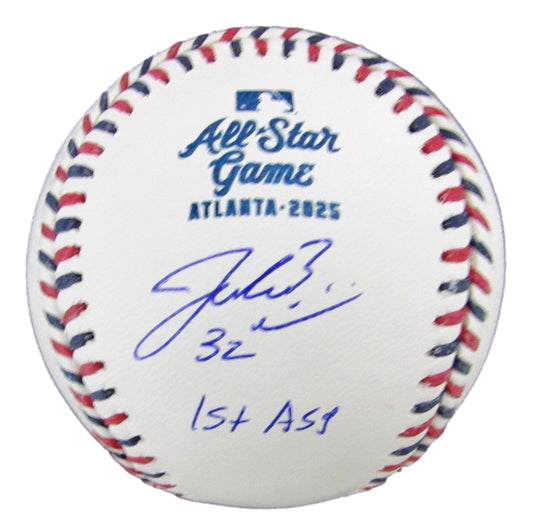 Jacob Misiorowski Signed/Insc 2025 All-Star Game Baseball Brewers PROVA  200922