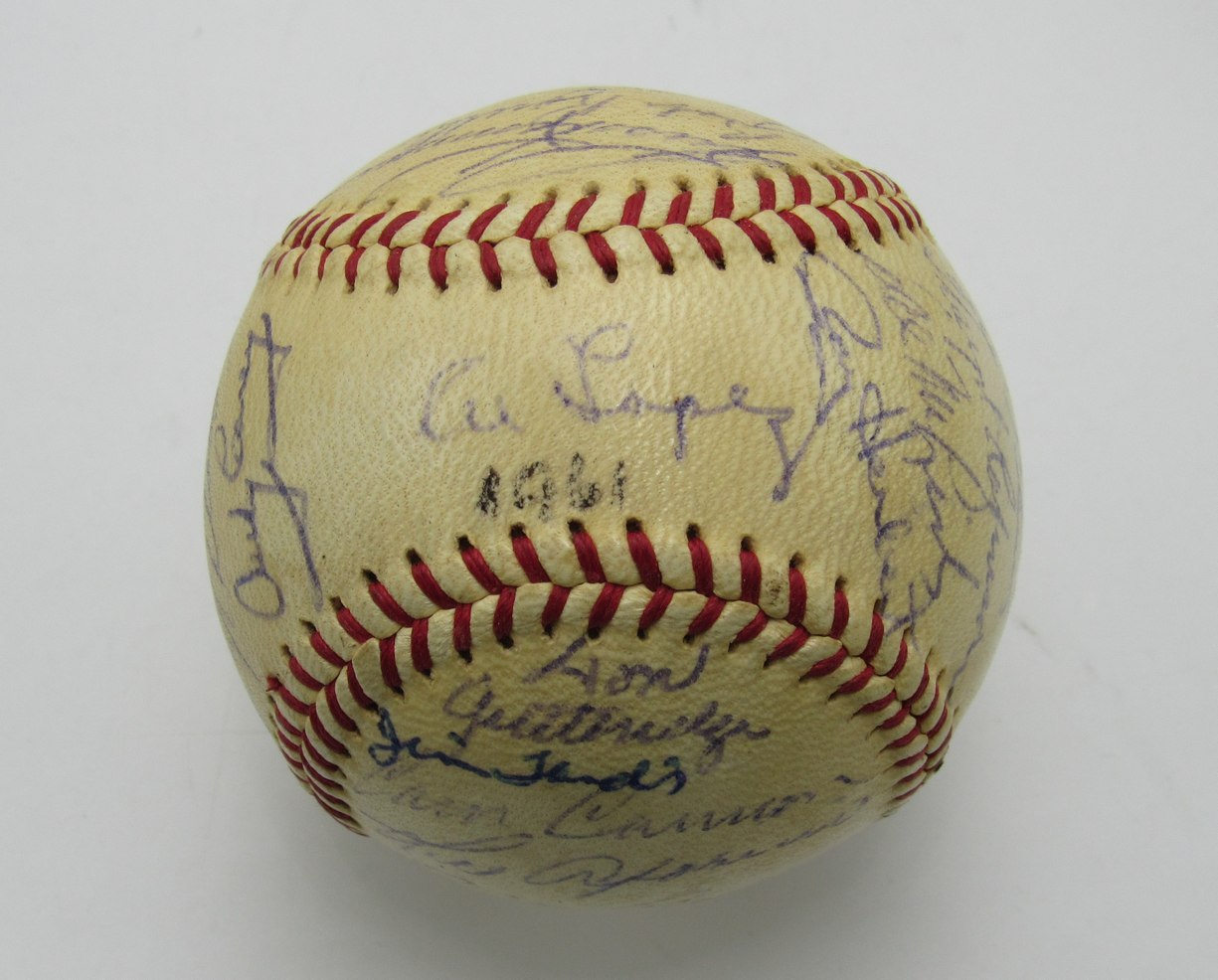 1961 White Sox Team Multi-Signed/Autographed (30) OAL Baseball Lopez Fox 196358
