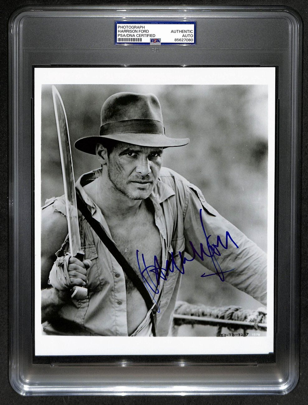 Harrison Ford Signed/Auto 8x10 B/W Photo "Indiana Jones" PSA/DNA/Beckett 200225